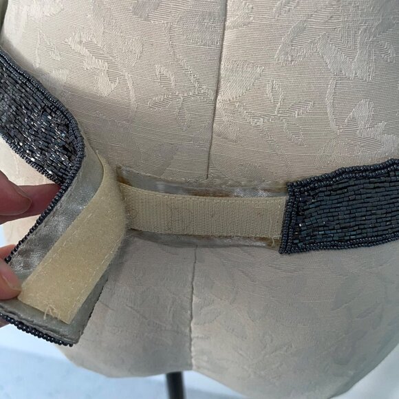 Vintage Belt Womens One Size OSFM Beaded Silver Multicolor Hook Loop Closure main image 13
